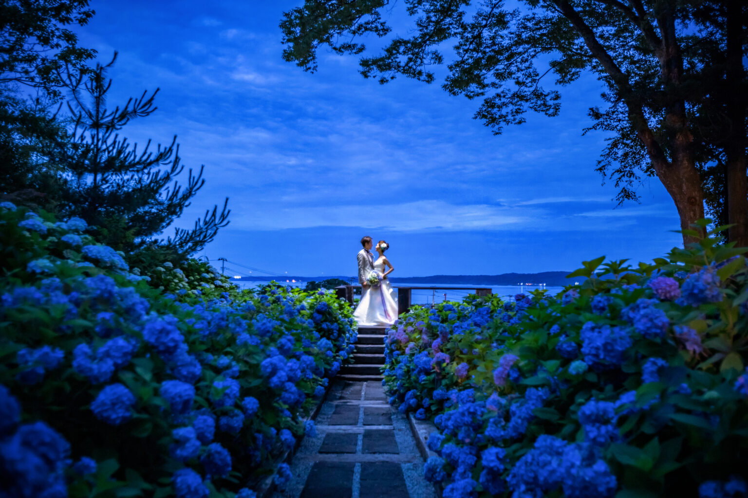 あじさい寺 雲昌寺 雲昌寺blue ウエディングロケフォト